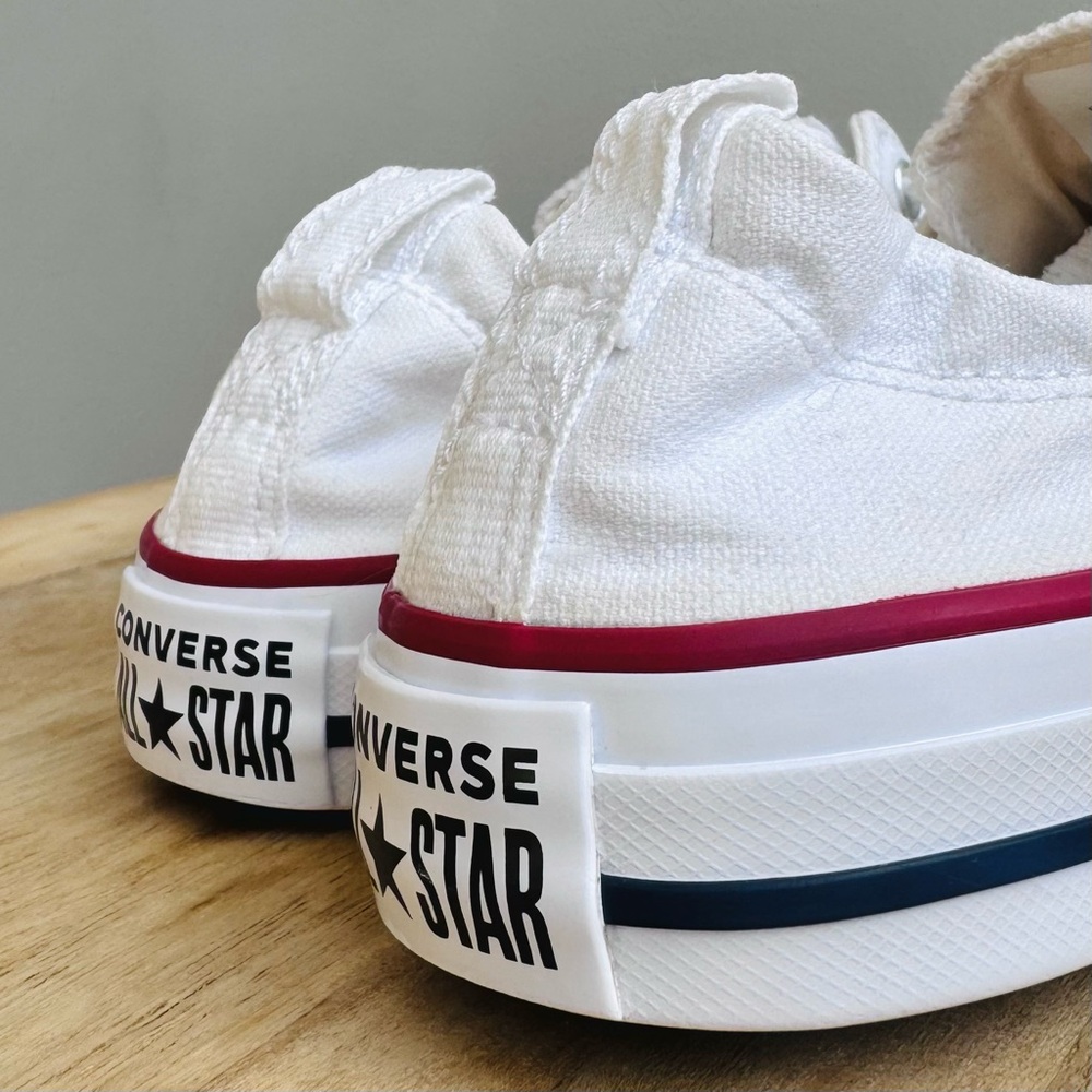 Women’s Converse Shoreline White Size 7.5 Slip On Canvas Sneakers - Picture 6 of 10